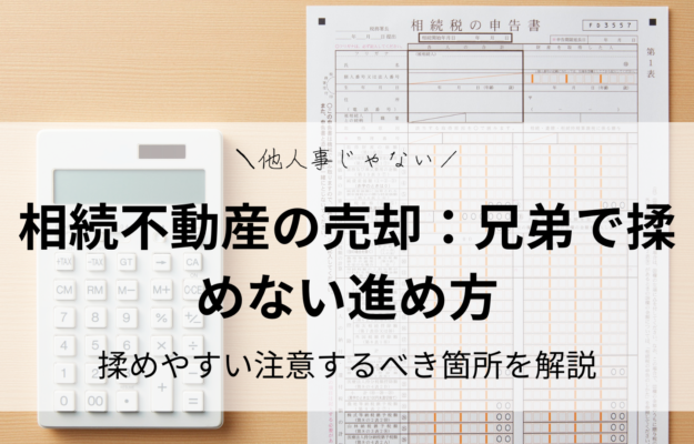 相続不動産の売却：兄弟で揉めない進め方｜共有名義・同意・揉めやすい注意するべき箇所を解説