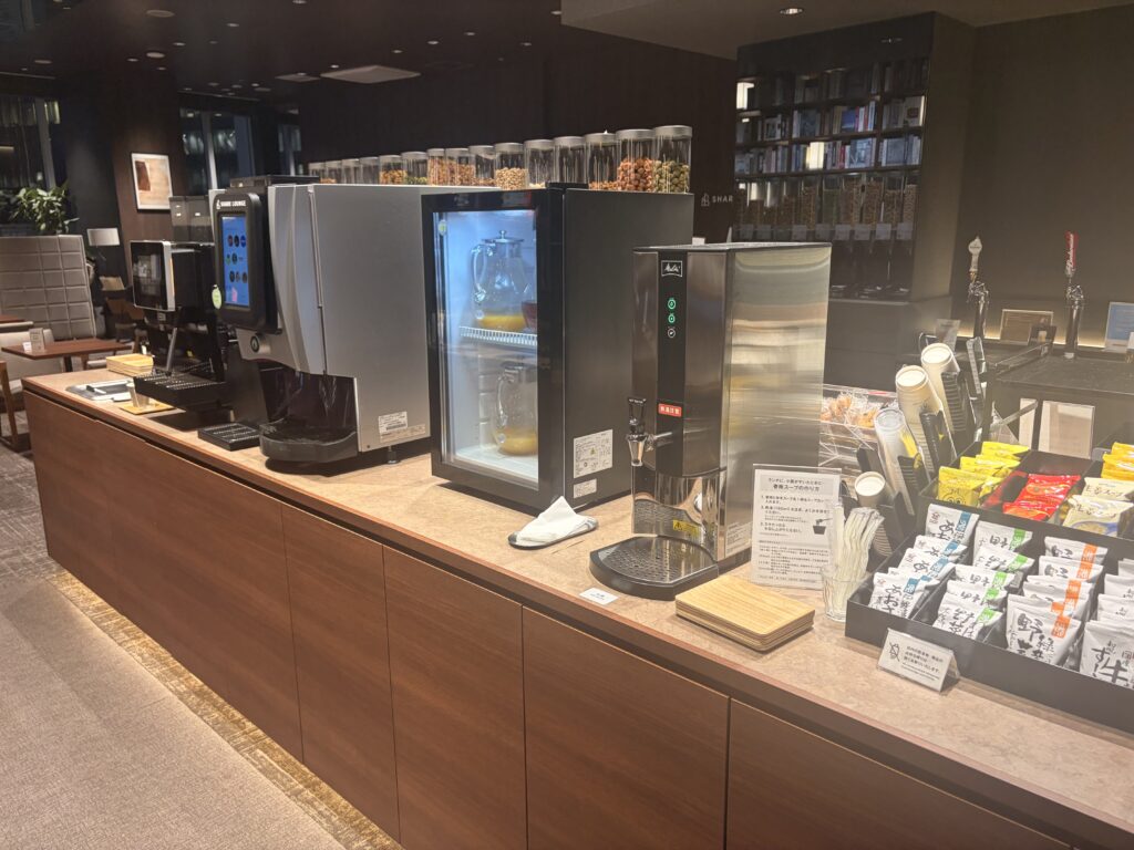 実際に行ってみた シェアラウンジ ワークスタイリング銀座 飲み物