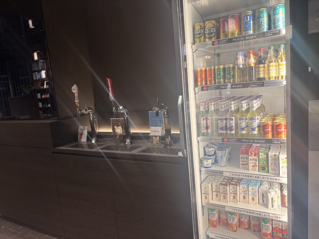 実際に行ってみた シェアラウンジ ワークスタイリング銀座 アルコール